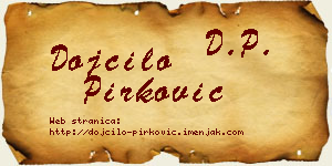 Dojčilo Pirković vizit kartica